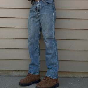 Vintage Levi's 501 Button Fly Jeans, Medium Wash, Size 30x30